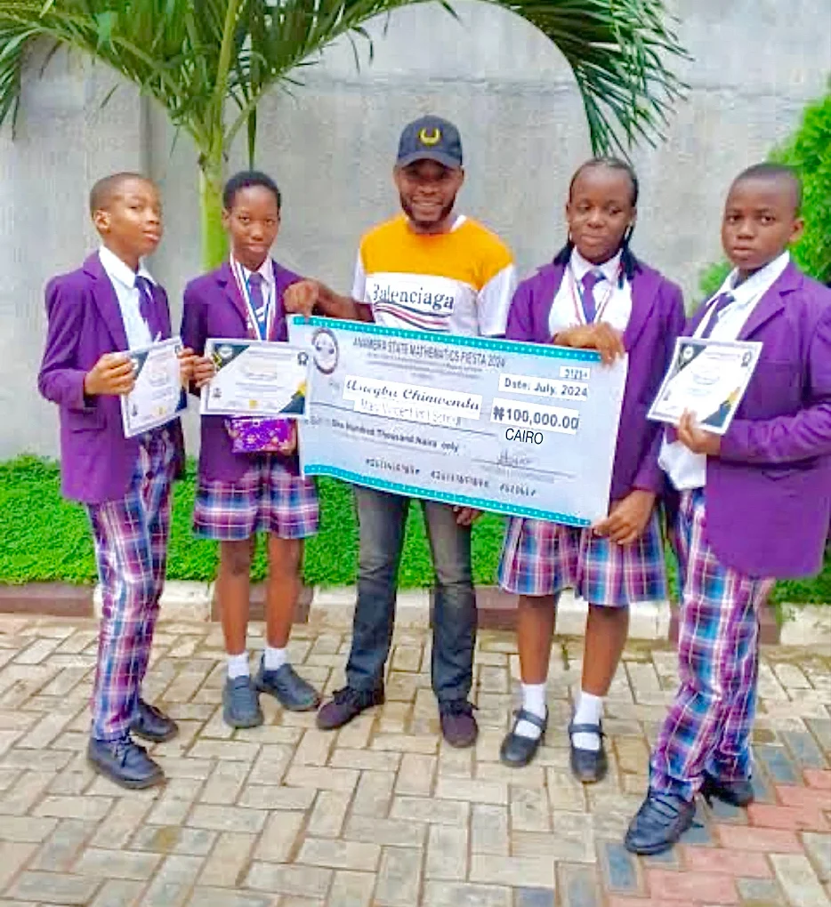 MaryVincent Excellent School Students Winning state's Mathematics Competition